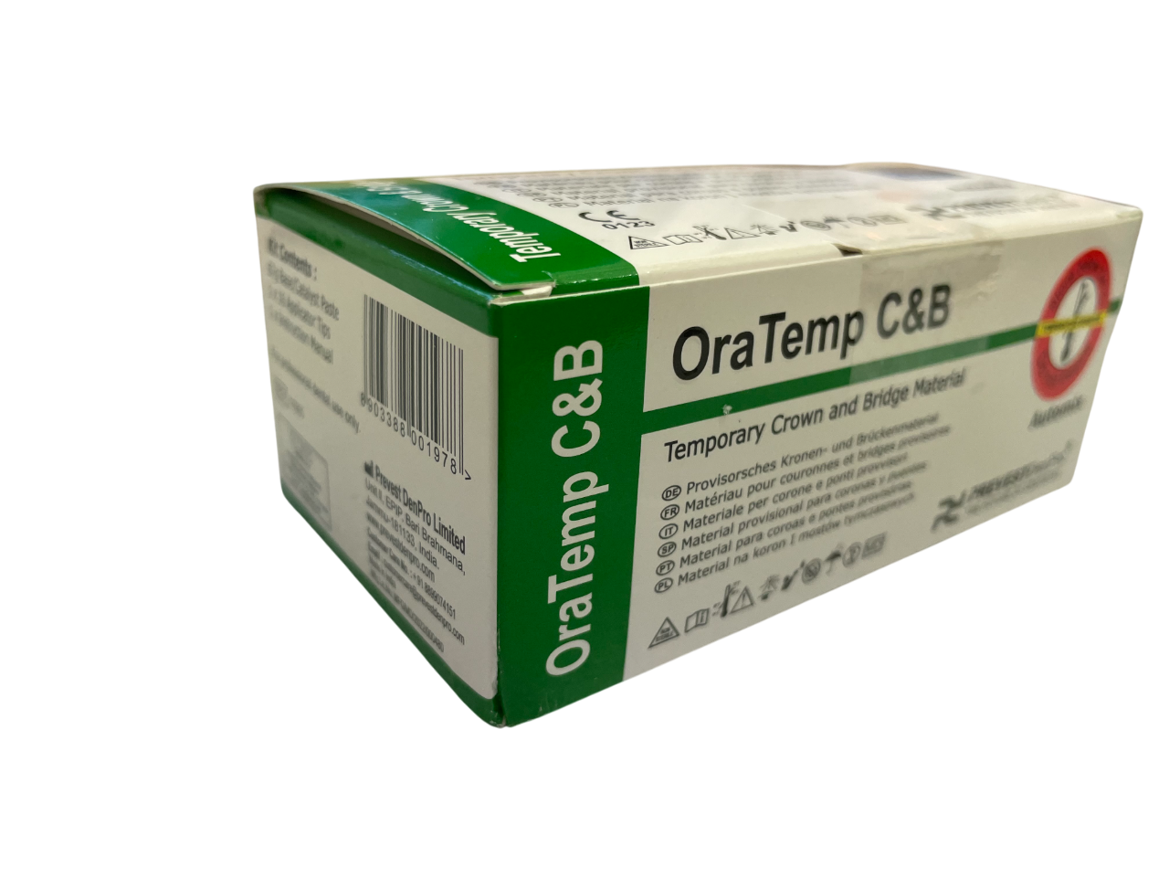 Prevest DenPro 11005 Oratemp C&B Provisional Crown & Bridge Material
