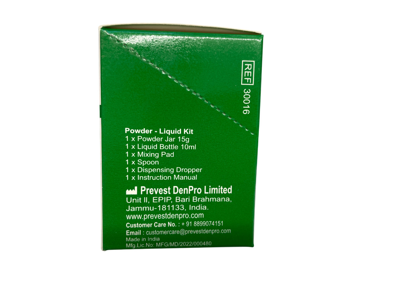 Prevest DenPro 30016 Zitemp Quick Set ZOE Cement 15g / Liquid-10ml
