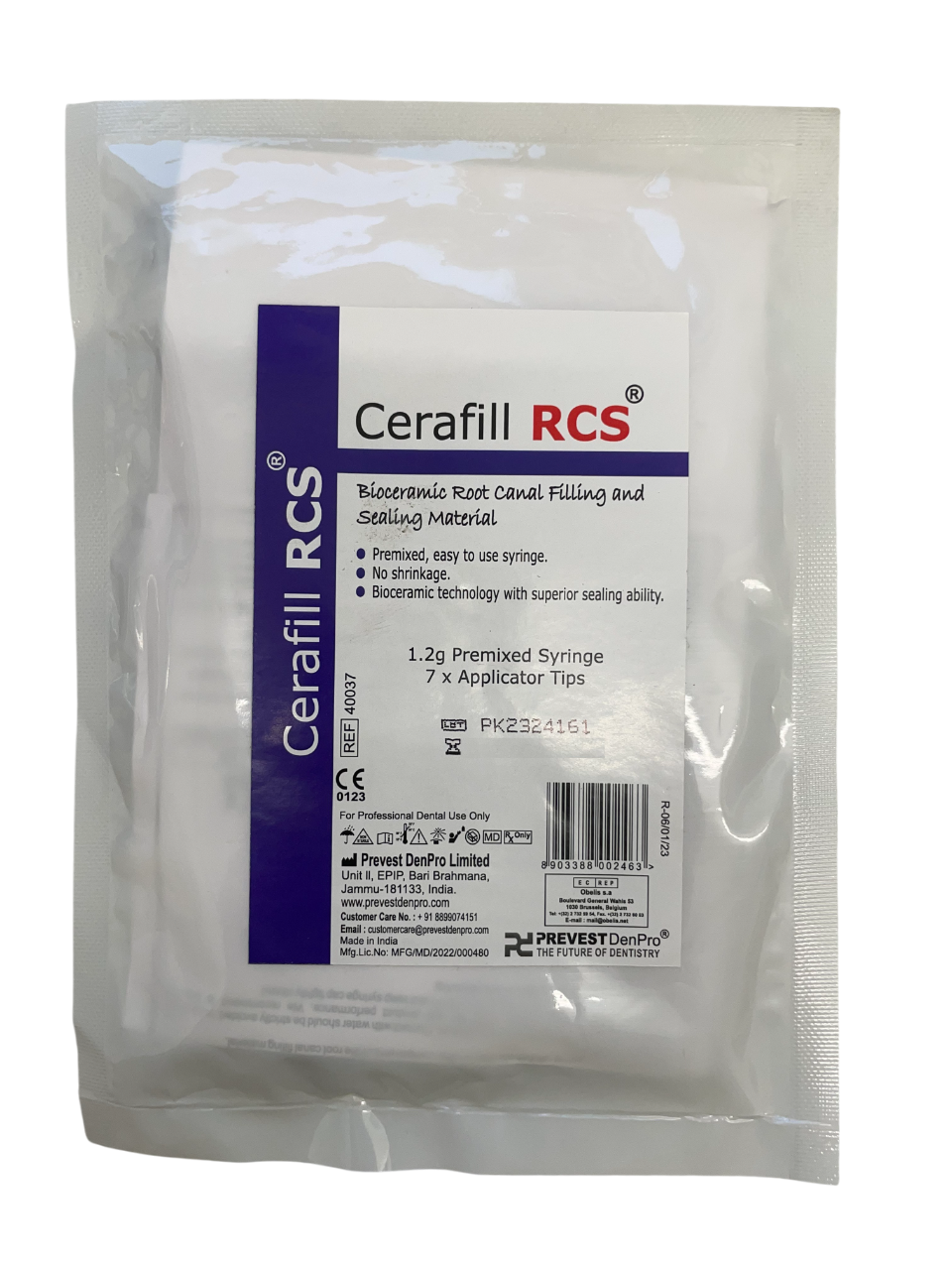 Prevest DenPro 40037 Cerafill RCS Bioceramic Root Canal Filling 1.2g