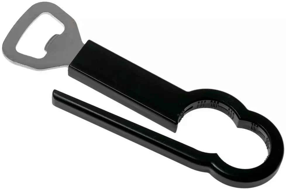 Victorinox Bottle Opener, Safe and easy-to-use Tool, Robust Plastic Black