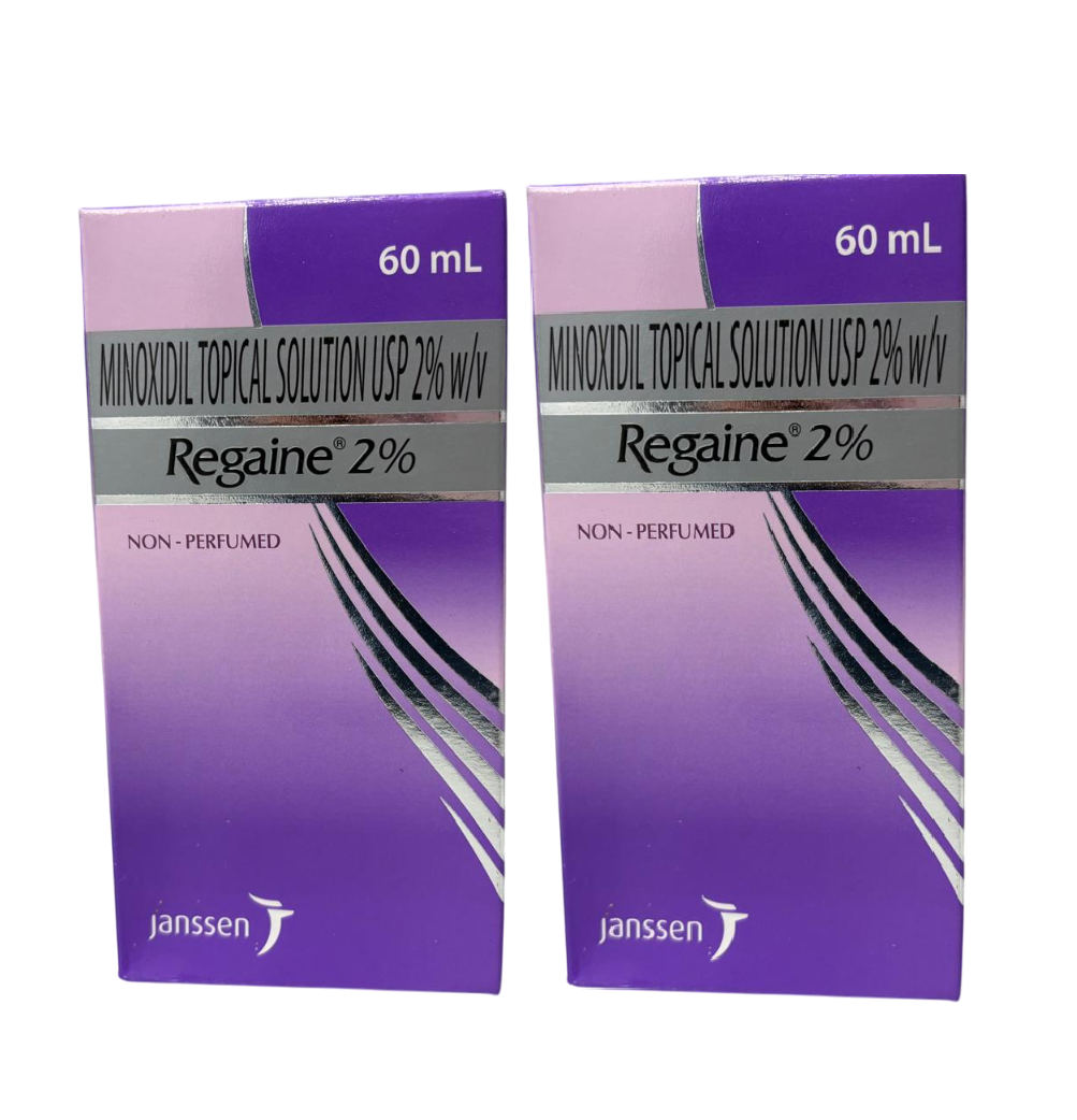 2 x REGAINE for Women Regular 2% Minoxidil Solution 60ml