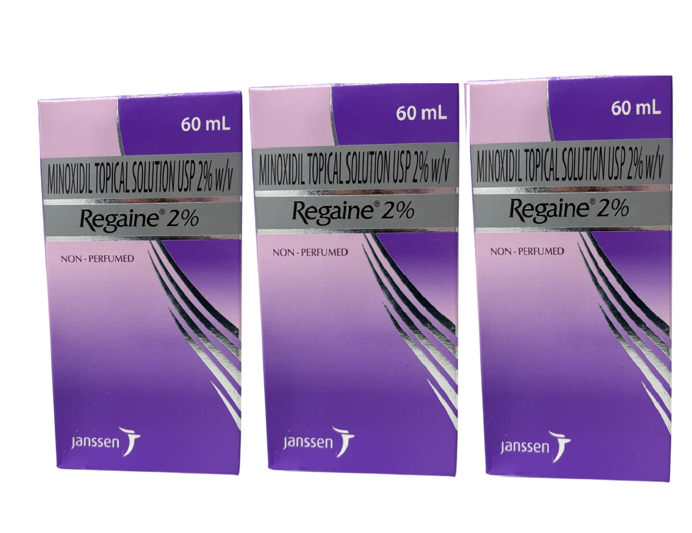 3 x REGAINE for Women Regular 2% Minoxidil Solution 60ml