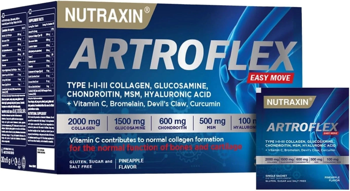 Nutraxin Artroflex Easy Move pineapple flavour box and sachet