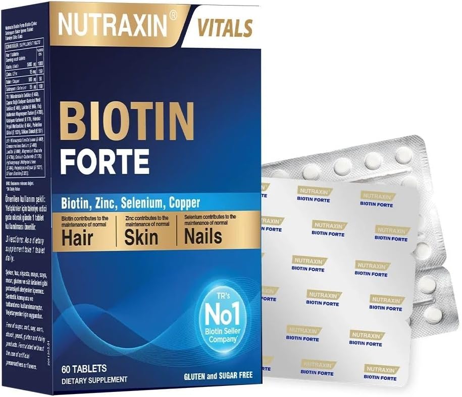 Nutraxin Vitals Biotin Forte – 60 Tablets