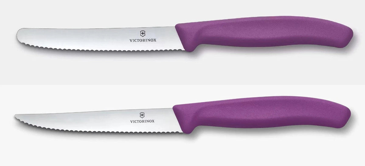 Victorinox Black Combo - Steak / Pizza Knife + Classic Knife