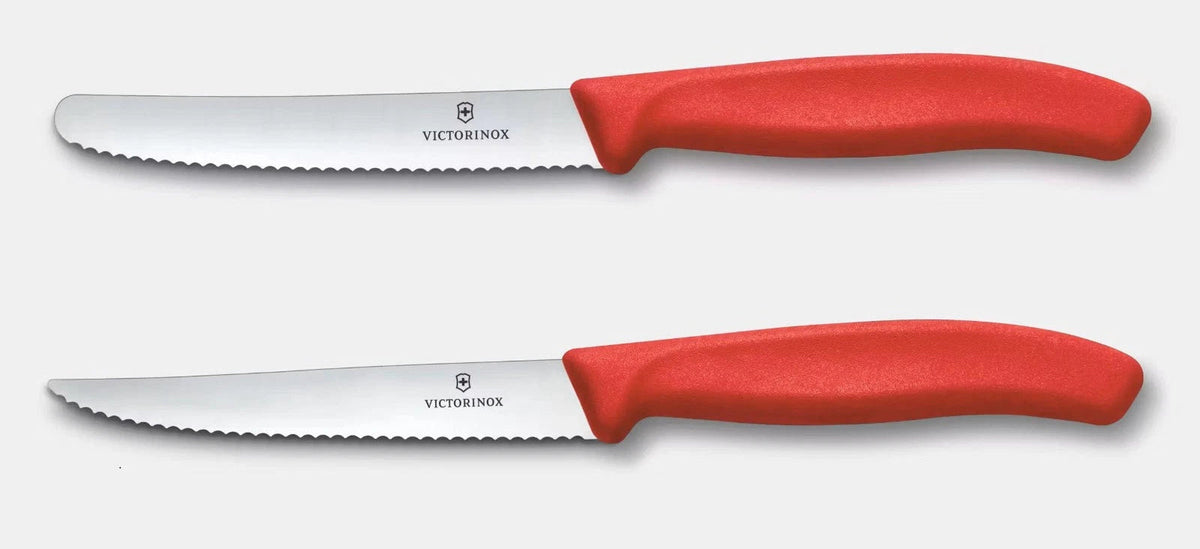 Victorinox Black Combo - Steak / Pizza Knife + Classic Knife